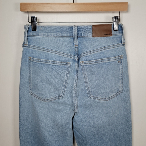 Madewell The Perfect Vintage Jeans High Rise Raw Hem Size 24 NWOT - Picture 11 of 13